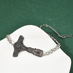 304 Stainless Steel Enamel Link Bracelets&nbsp;LS-BJEW-P356-01A-P