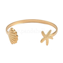 304 Stainless Steel Cuff Bangles for Women&nbsp;BJEW-A024-01G