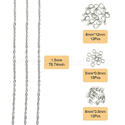 DIY Brass Chain Extender/End Chains Making Kits&nbsp;DIY-FS0005-61P