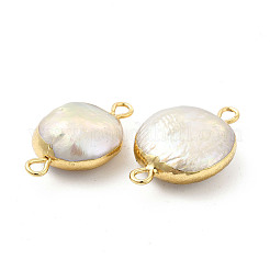Baroque Natural Keshi Pearl Connector Charms&nbsp;PEAR-P004-38KCG