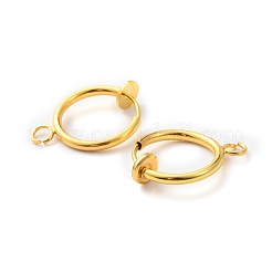 Brass Clip-on Earring Finding&nbsp;KK-WH0031-37G