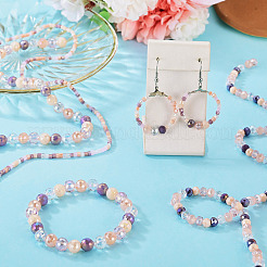 3 Strands 3 Styles Electroplate Glass Beads Strands&nbsp;GLAA-TADJ0001-14