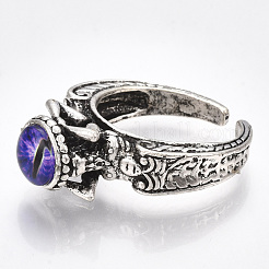 Alloy Cuff Finger Rings&nbsp;RJEW-T006-35B