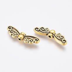 Tibetan Style Alloy Beads&nbsp;TIBEB-1331-AG-FF