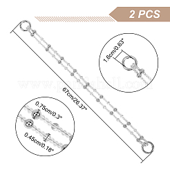 Acrylic 2-Strand Bead Chain Bag Handles&nbsp;FIND-WH0128-78