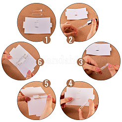 Column Glass Perfume Bottles with Paper Card&nbsp;AJEW-TADJ0001-22B