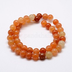 Natural Red Aventurine Bead Strands&nbsp;G-G735-39-8mm