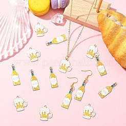 20Pcs 2 Styles Oktoberfest Theme Alloy Enamel Pendants&nbsp;ENAM-YW0006-62