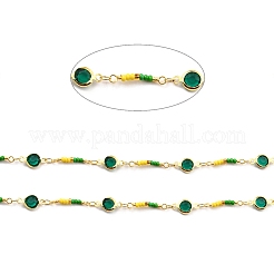 Handmade Brass Flat Round Link Chains&nbsp;CHC-M022-03G