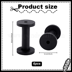 Wooden Bobbins&nbsp;FIND-WH0148-472C