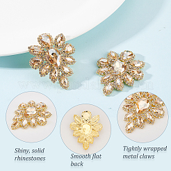 Teardrop Shape Alloy Rhinestone Appliques&nbsp;FIND-FG0002-19A