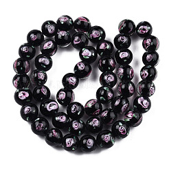 Handmade Lampwork Beads Strands&nbsp;LAMP-N021-45A