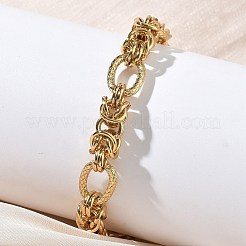 304 Stainless Steel Link Chain Bracelets for Women&nbsp;BJEW-A160-08G