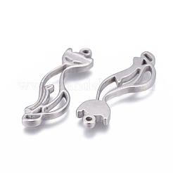 Non-Tarnish 304 Stainless Steel Hollow Pendants&nbsp;STAS-F249-05P
