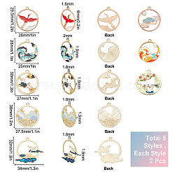 Eco-Friendly Alloy Pendants&nbsp;RESI-SC0001-49LG-RS