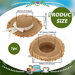 Straw Hat for Dolls&nbsp;DOLL-WH0002-42B