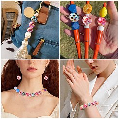 50Pcs UV Plating Opeque Acrylic Beads&nbsp;MACR-CJ0001-99