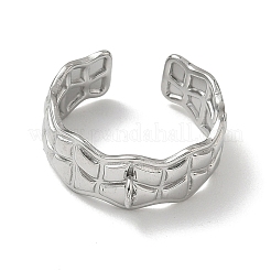 304 Stainless Steel Cuff Open Ring Setting&nbsp;SA-CBA37BC-04P