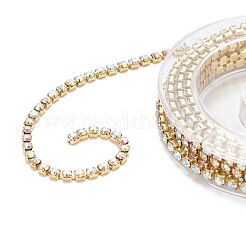 2 Colors Crystal & Crystal AB Rhinestone Cup Chains&nbsp;CHC-FS0001-01
