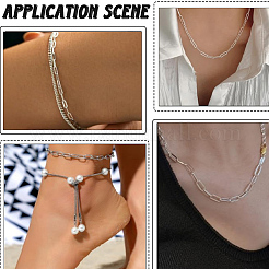 DIY 304 Stainless Steel Paperclip Chains Necklaces/Bracelets Making Kits&nbsp;DIY-BBC0002-71