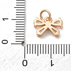 Brass Micro Pave Cubic Zirconia Pendants&nbsp;KK-D378-08KCG