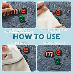 Polyester Computerized Embroidery Cloth Iron on Sew on Patches&nbsp;DIY-TA0016-34A