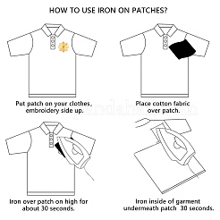 50Pcs Computerized Embroidery Cloth Iron on/Sew on Patches&nbsp;PATC-CY0001-16C