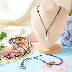 27Pcs 9 Colors Korean Waxed Polyester Cord Necklace Making&nbsp;NJEW-TA00166
