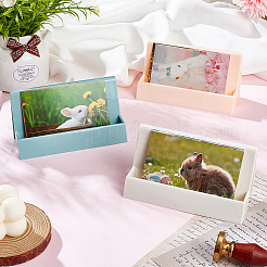3Pcs 3 Colors Plastic Name Card Holder&nbsp;AJEW-FG0002-84
