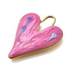 304 Stainless Steel Enamel Pendants&nbsp;STAS-Z163-23G-02