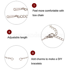 201 Stainless Steel Bracelet Making&nbsp;STAS-CJ0001-12P