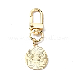 Smiling Face Enamel Pendant Decorations&nbsp;KEYC-WH0036-08LG-02