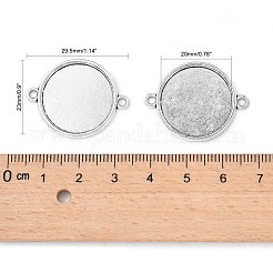 Tibetan Style Alloy Cabochon Connector Settings&nbsp;TIBE-M022-11AS