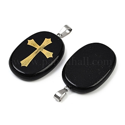 Natural Obsidian Pendants&nbsp;G-S392-01I