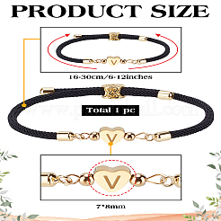 1Pc Adjustable Nylon Cord Bracelets for Women Men&nbsp;BJEW-LP0001-30V