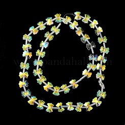 Electroplate Glass Beads&nbsp;EGLA-F163-01-AB01