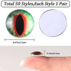 1 Bag Glass Doll Eyes Cabochons&nbsp;DIY-GF0008-70D