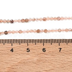 Natural Copper Rutilated Quartz Beads Strands&nbsp;G-P629-A01-01