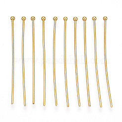 Brass Ball Head Pins&nbsp;KK-G331-10-0.8x40