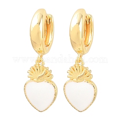 Valentine's Day Brass Hoop Earrings&nbsp;EJEW-Z164-11G-01