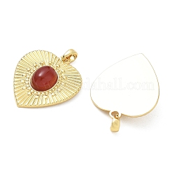 Brass & Natural Carnelian Pendants&nbsp;GG-CBAD360-13G-02