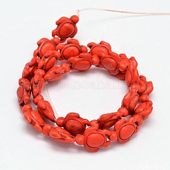 Dyed Synthetic Turquoise Beads Strands&nbsp;G-M152-07-B