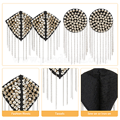 4Pcs 2 Styles Fashionable Tassel Epaulettes&nbsp;AJEW-FH0003-89
