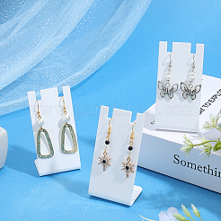 10Pcs L Shaped Acrylic Single Necklace Display Stands&nbsp;NDIS-SC0001-02B