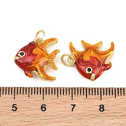 Brass Enamel Pendants&nbsp;KK-CBA3297-05B-G04
