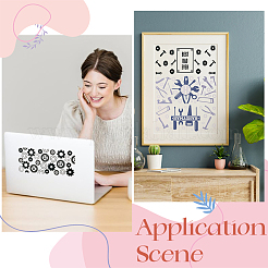 8Pcs 8 Styles PVC Plastic Waterproof Decorative Sticker Labels&nbsp;DIY-SP0004-93F