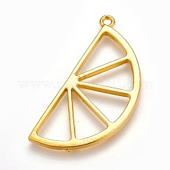 Zinc Alloy Open Back Bezel Pendants&nbsp;PALLOY-WH0038-07G