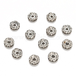 Iron Crystal Rhinestone Spacer Beads&nbsp;RB-A007-6MM-N