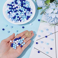 500Pcs 4 Colors Opaque Acrylic Beads&nbsp;MACR-SP0002-32