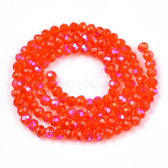 Electroplate Glass Beads Strands&nbsp;EGLA-A034-T1mm-L29